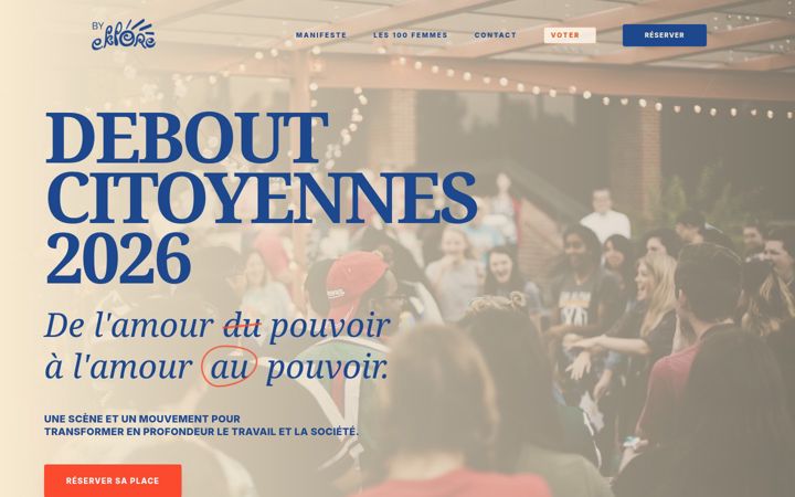 Skjermbilde av debout-citoyennes.fr