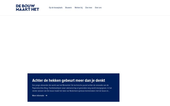 Skærmbillede af debouwmaakthet.nl