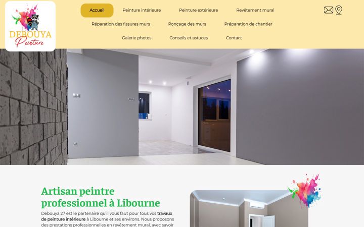 Skjermbilde av debouya-peinture.fr