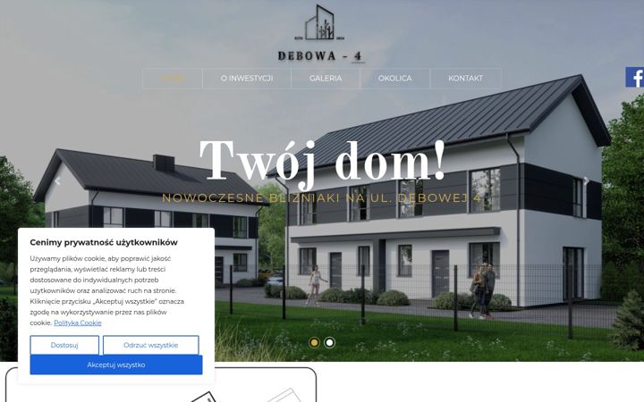 Screenshot stránky debowa4.pl