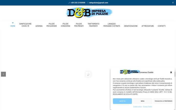 Screenshot of debpulizie.it