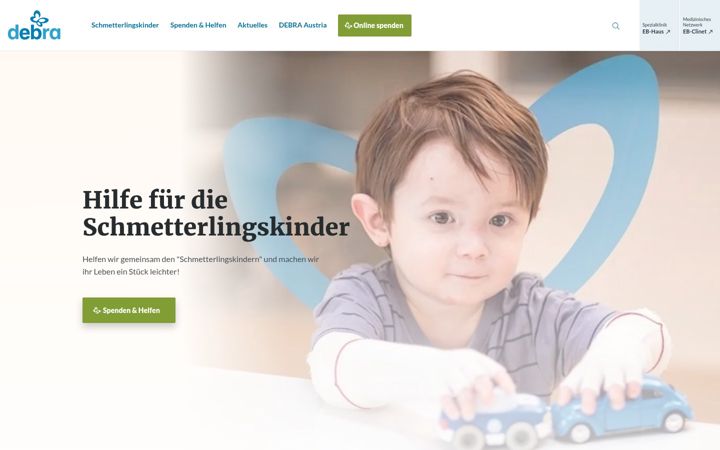 Screenshot of debra-austria.org