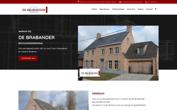 Screenshot of debrabanderbvba.be