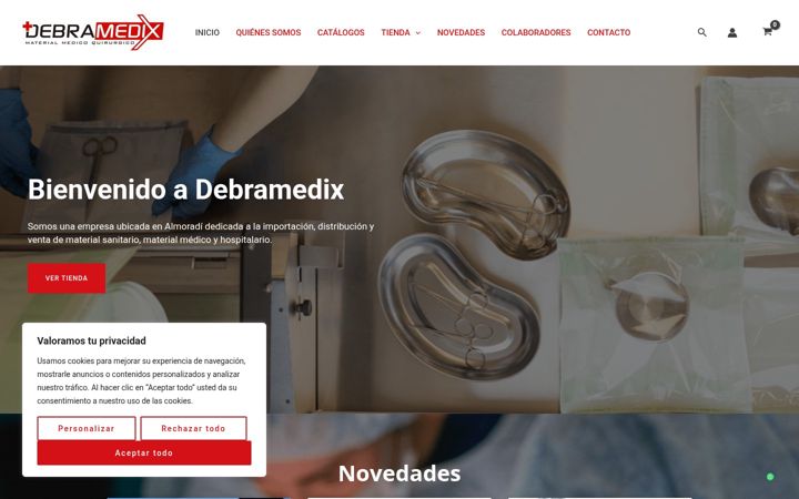 Screenshot of debramedix.com