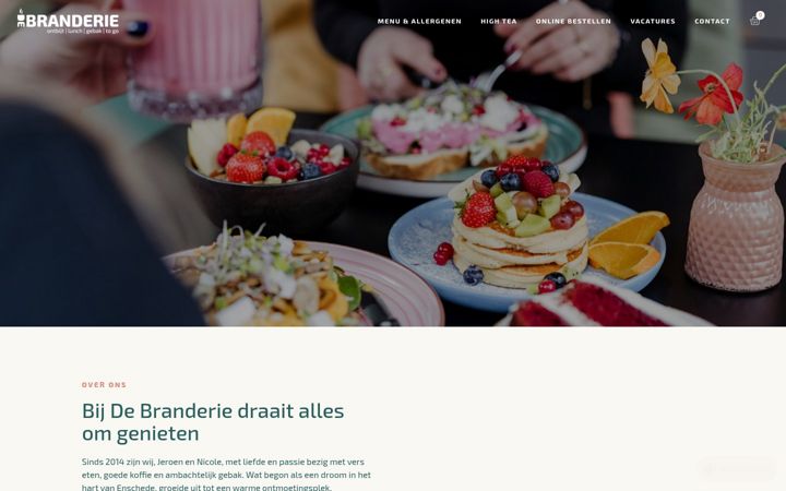Snimka zaslona za debranderie.nl
