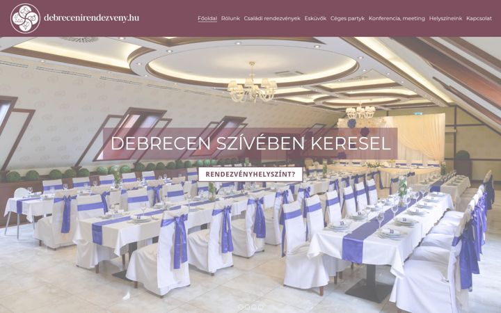 Screenshot von debrecenirendezveny.hu