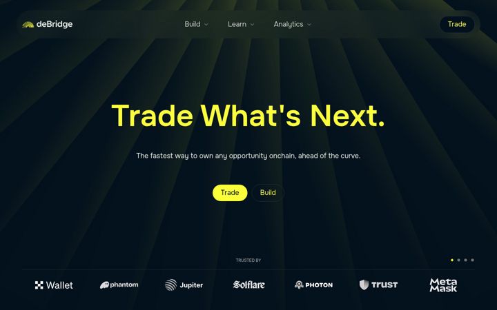 Screenshot of debridge.finance