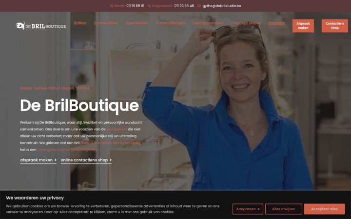Screenshot of debrilboutique.be