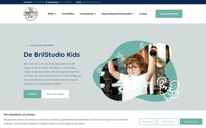 Screenshot of debrilstudiokids.be