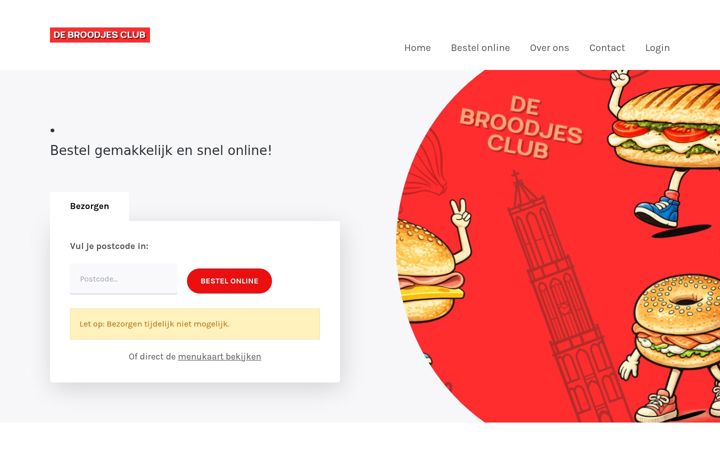 Captura de ecrã de debroodjesclub.nl