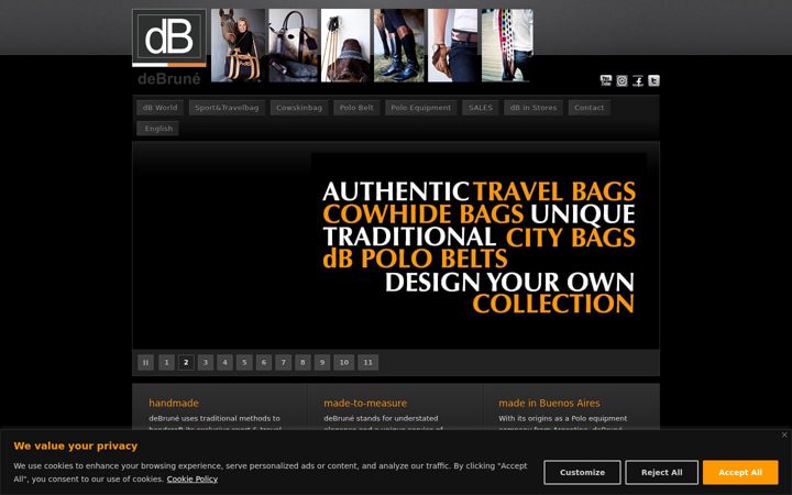 Screenshot of debrune.com