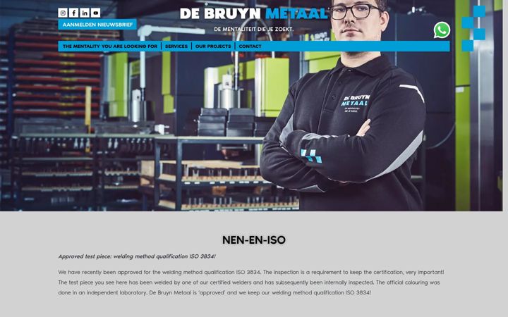 Ekrānuzņēmums no debruynmetaal.nl