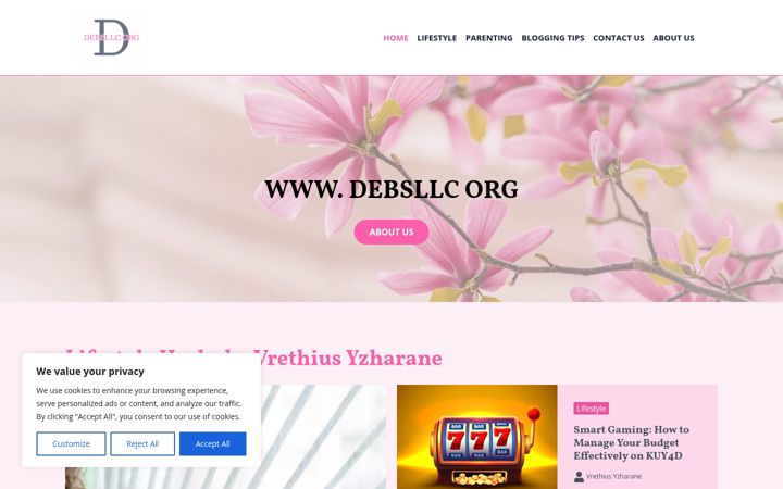 Screenshot of debsllc.org
