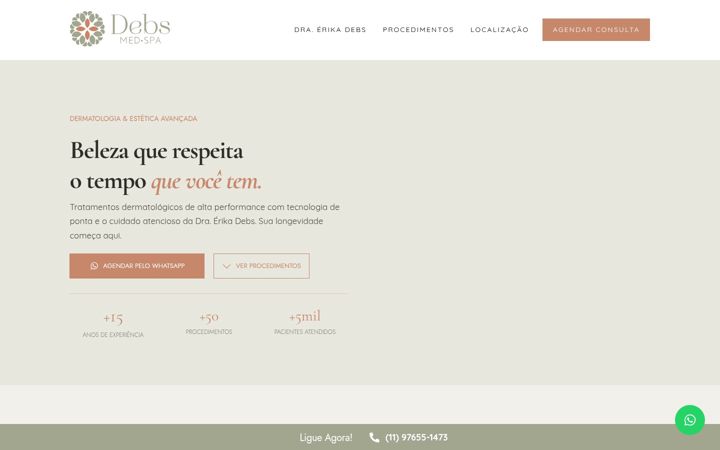 Képernyőkép: debsmedspa.com.br