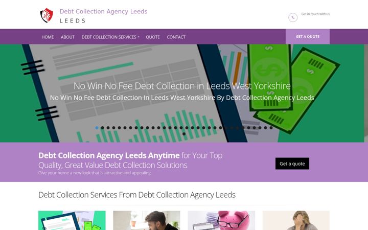 Snímek obrazovky debt-collection-agency-in-leeds.co.uk