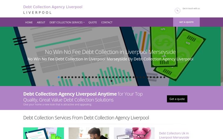 Snímek obrazovky debt-collection-agency-in-liverpool.co.uk