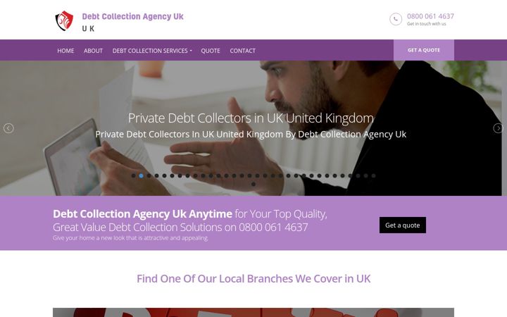 Snímek obrazovky debt-collection-agency-in-the-uk.co.uk