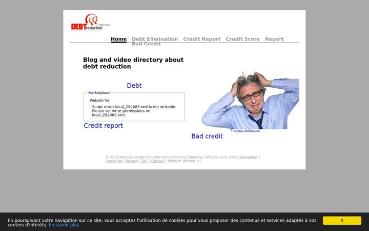 Screenshot of debt-reduction-solution.com