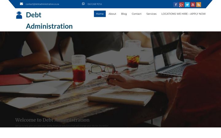 Képernyőkép: debtadministration.co.za