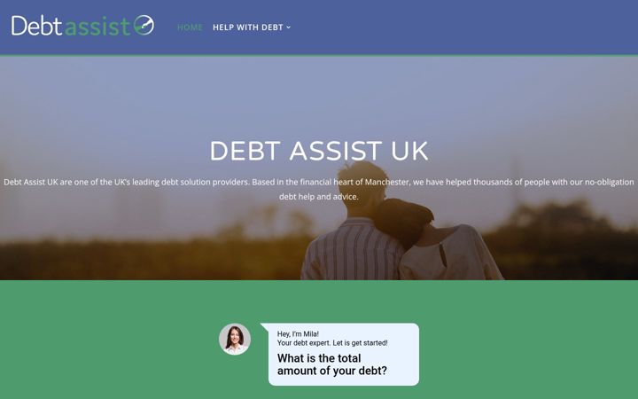 Screenshot of debtassist.co.uk