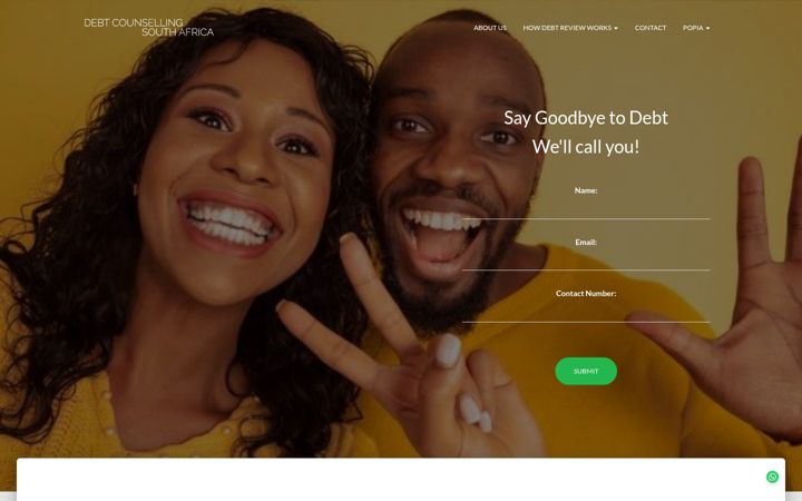 Képernyőkép: debtcounsellingsa.co.za