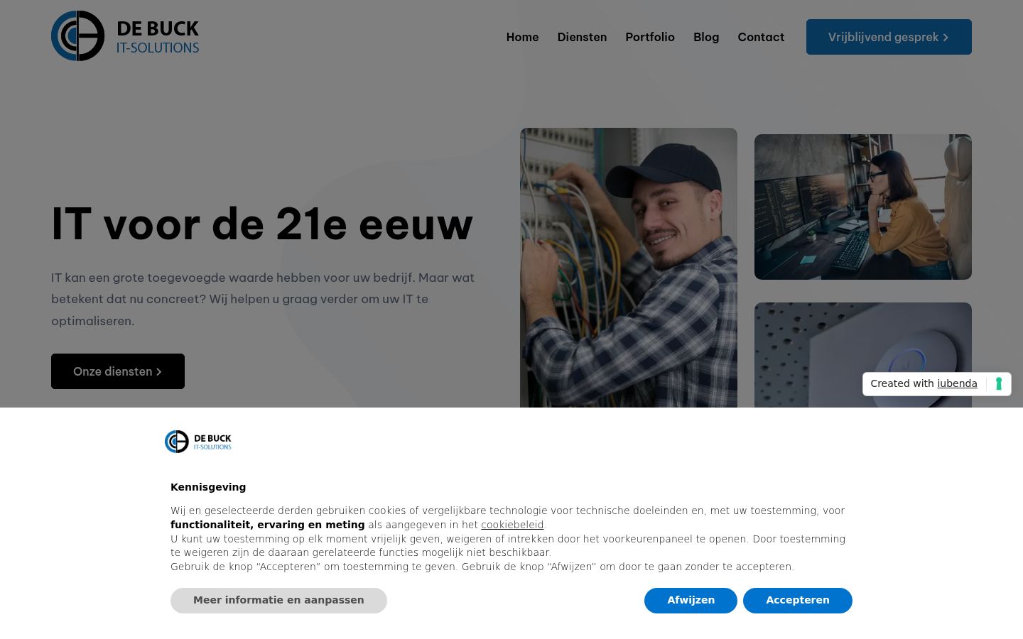Screenshot tal-banner tal-kunsens muri qabel kwalunkwe interazzjoni