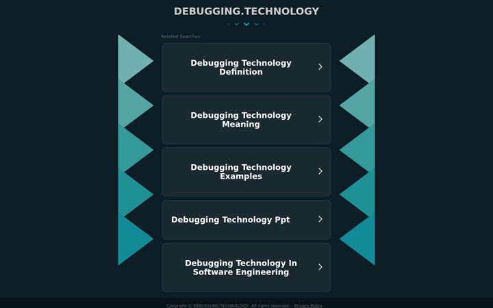 Screenshot of debugging.technology