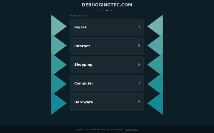 Screenshot of debuggingtec.com