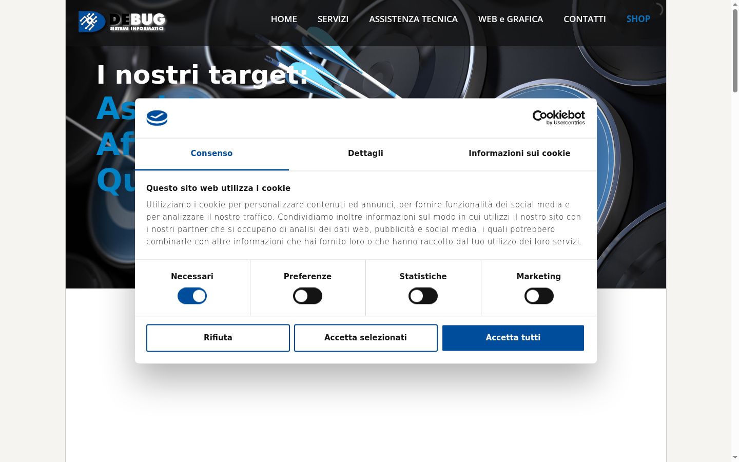 Snímka obrazovky banera súhlasu zobrazeného pred akoukoľvek interakciou