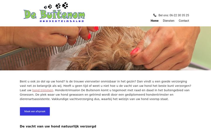 Screenshot of debuitenom.nl