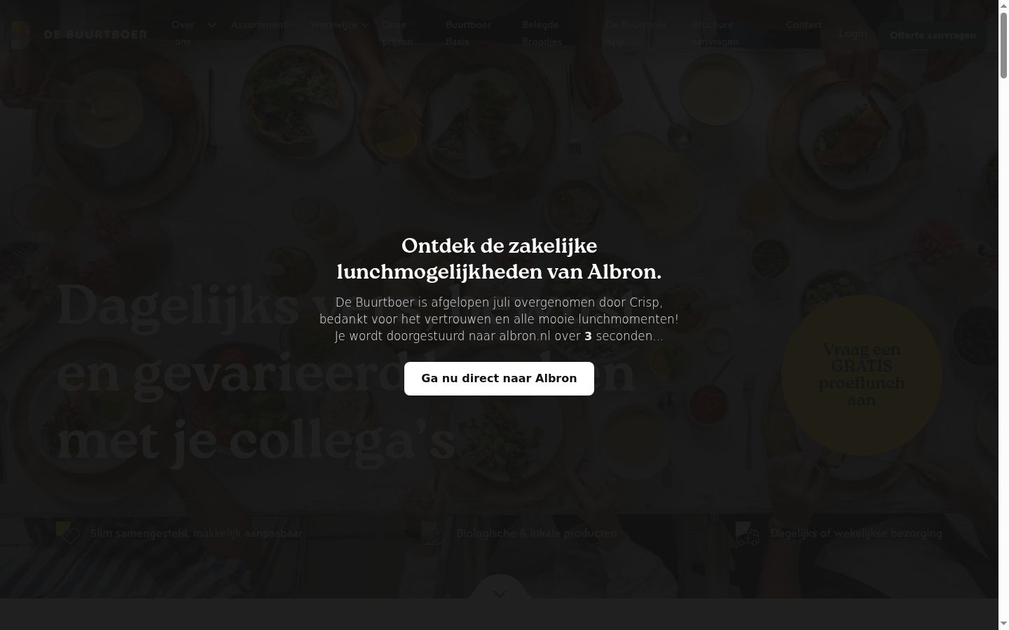 Screenshot van de toestemmingsbanner zoals getoond vóór enige interactie