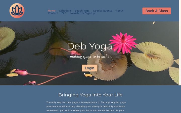 Snímek obrazovky debyoga.co.uk