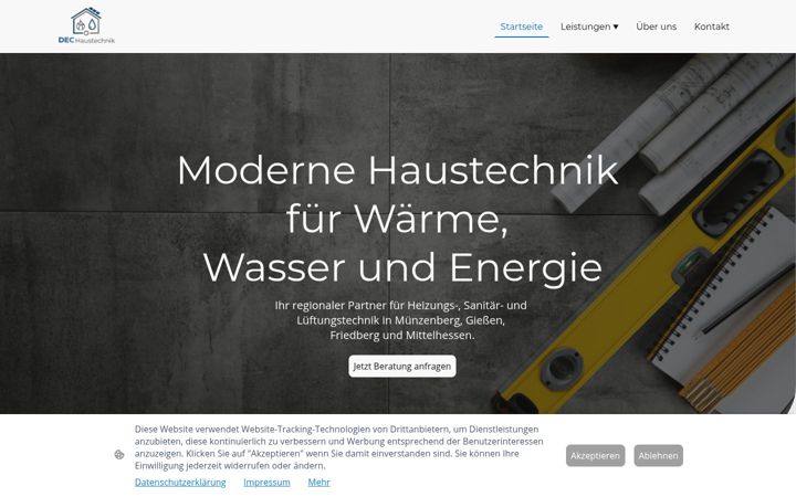 Screenshot of dec-haustechnik.de