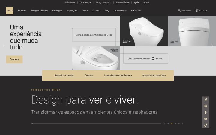 Screenshot of deca.com.br