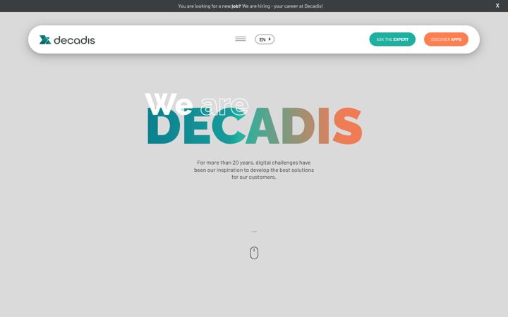 Screenshot of decadis.net