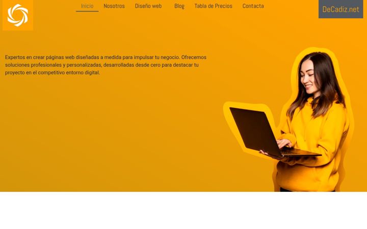 Kuvakaappaus sivustosta decadiz.net