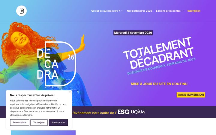 Ekrānuzņēmums no decadra.ca
