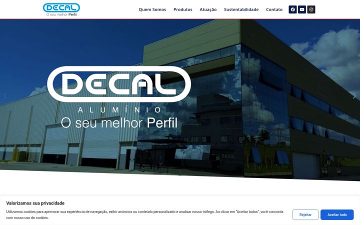 Képernyőkép: decalaluminio.com.br