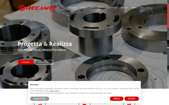 Screenshot of decamec.it