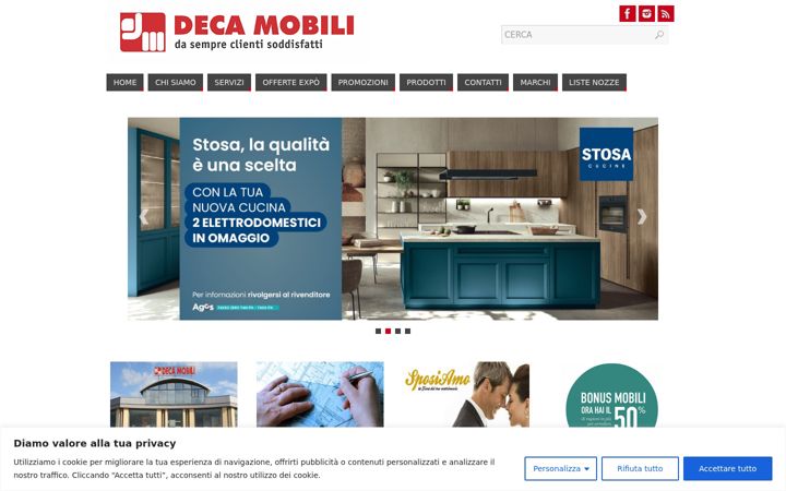 Screenshot of decamobili.com