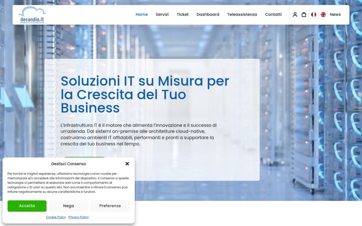 Screenshot of decandia.it