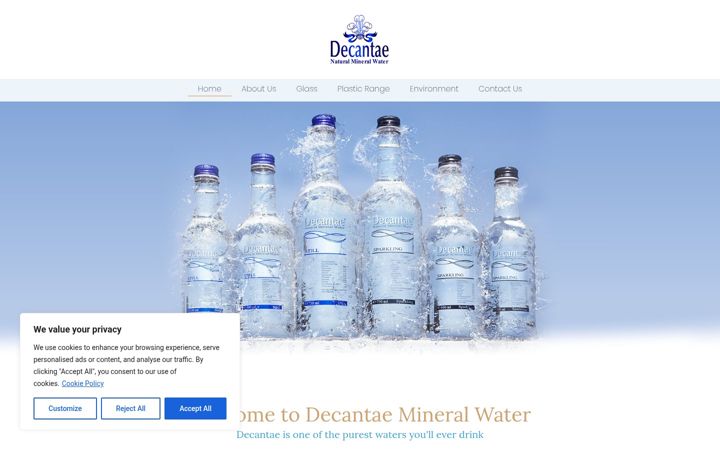 Screenshot of decantae.co.uk