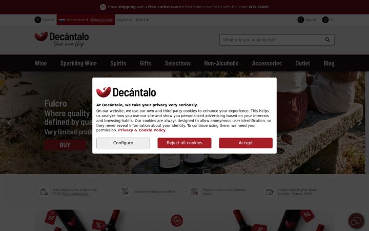 Screenshot of decantalo.nl