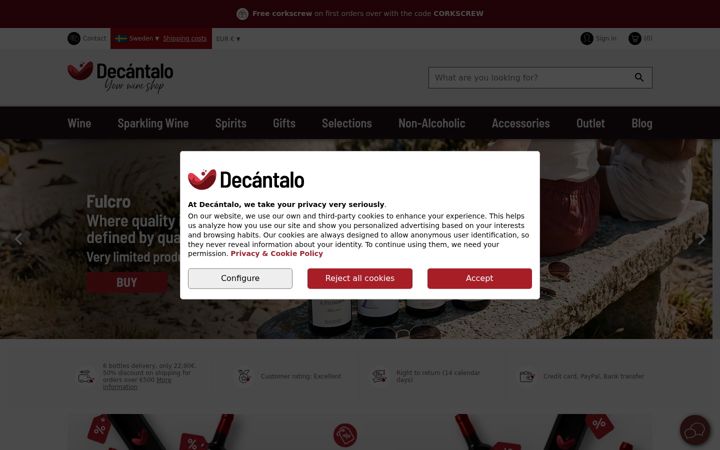 Screenshot di decantalo.se