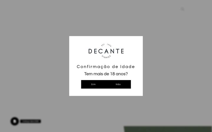 Screenshot of decante-vinhos.pt