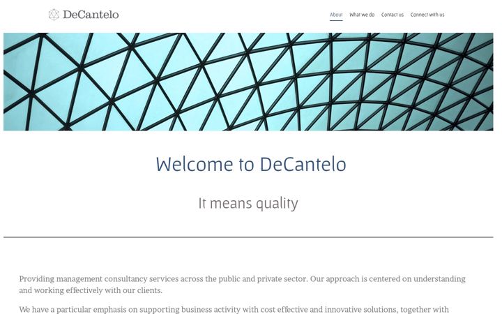 Screenshot of decantelo.org.uk