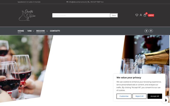 Screenshot of decanterwine.it