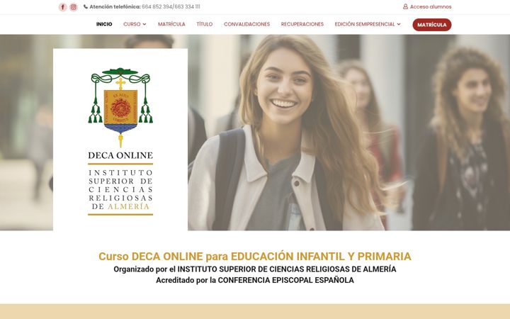 Captură de ecran a decaonline.es