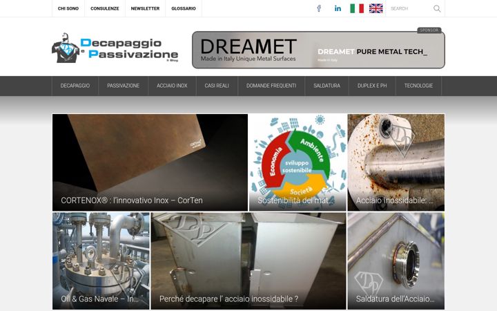 Screenshot von decapaggio-passivazione.it