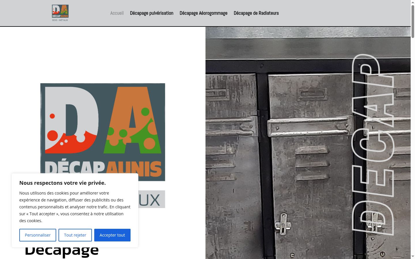 Screenshot des Einwilligungsbanners vor jeglicher Interaktion